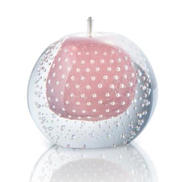 Imagem de Lamparina Em Cristal Murano Rosa  São Marcos