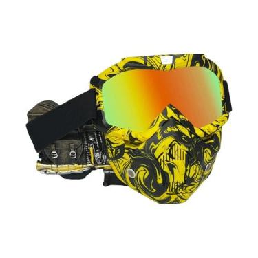 Imagem de Máscara De Capacete De Motocross Respirável E À Prova De Poeira Para M