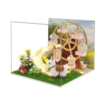 Imagem de Kit De Móveis Para Mini Casa De Bonecas Com Luz LED, DIY, Em Madeira, 