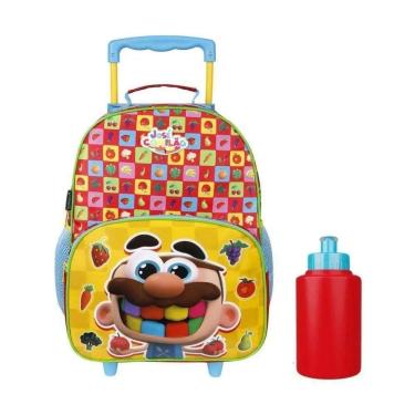 Imagem de Mochila Rodinhas José Comilão Infantil Escolar Garrafa Dermiwill