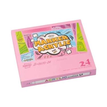 Imagem de Canetas De Tinta Acrílica Com Ponta De Pincel Para Artistas, Para Roch