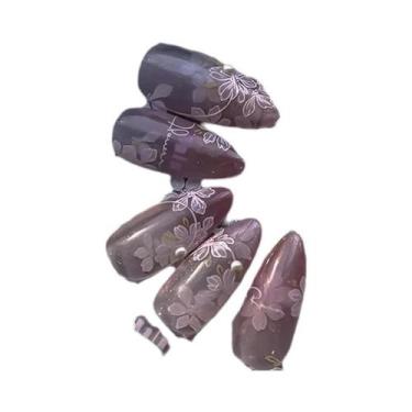 Imagem de Adesivos De Unha 5D Com Glitter De Vidro: Decoração Artística De Alta 