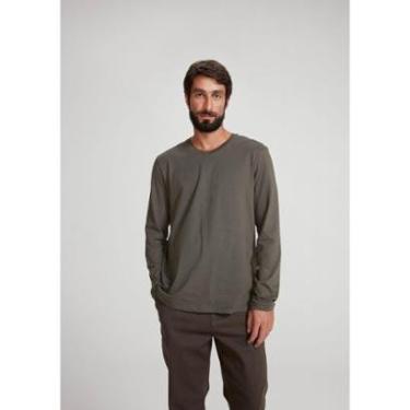 Imagem de Camiseta Básica Masculina Manga Longa Decote V World-Masculino