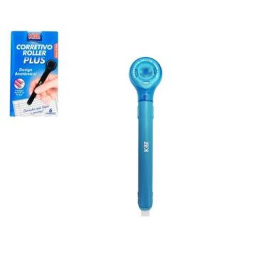 Imagem de Corretivo Roller Plus 5mm x 6m Desing Anatômico Cor Embalagem:Azul - K