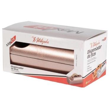 Imagem de Dispensador de Fitas Maxcril Pequeno Metalizado Rosê - WALEU