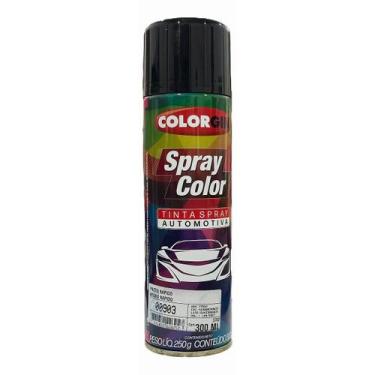 Imagem de Tinta spray automotiva colorgin preto rapido 300 ml