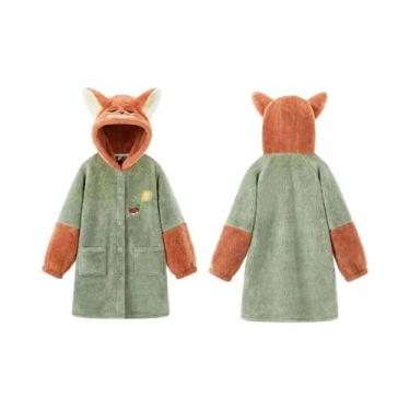 Imagem de Pijamas Quentes De Inverno Zootopia Para Pais E Filhos, Nick E Judy, R