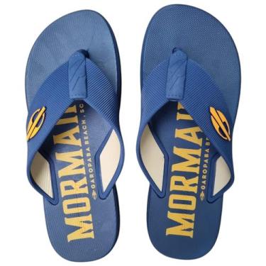 Imagem de Chinelo Masc Mormaii Wave Tira Larga Original Moda Ind Praia, Azul, 39