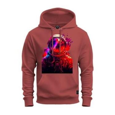 Imagem de Moletom Canguru Blusa De Frio Confortável Estampado Nasa Colors-Unissex