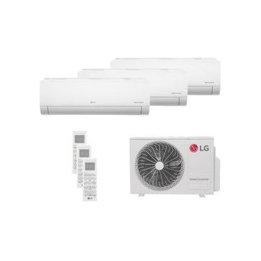 Imagem de Ar Condicionado Tri Split LG 24000 BTUs (HW 3x09K) Quente e Frio Inverter 220V R32 Z3UW24GFB1.AWGZBR1