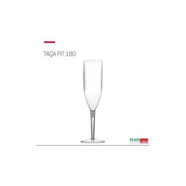 Imagem de Taça De Champagne Acrílico Festa 180ml Transparente 12 Uni - PREMIUM