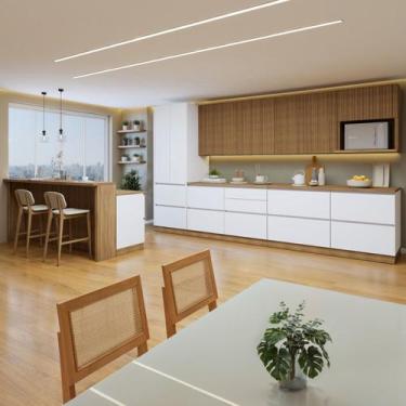 Imagem de Cozinha Completa Modulada 10 Peças 14 Portas 11 Gavetas com Rodapé Nor