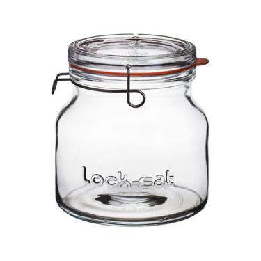 Imagem de Pote de Vidro Hermético Luigi Bormioli com Tampa Cilíndrico 1,5L Lock 