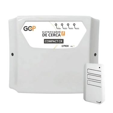 Imagem de Central de Cerca Elétrica Compact CR Cx7802 com Saída de Alta Tensão 10.000V e Dois Setores de Alarme Preto GCP