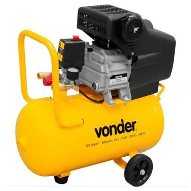 Imagem de Compressor De Ar Portátil 8 Pés 2Hp 25L Mcv25 220V Vonder