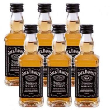 Imagem de Miniatura Mini Whisky Jack Daniels 50ml 06 Unidades