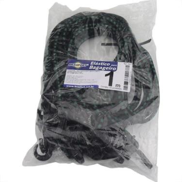 Imagem de Elastico Para Bagageiro Brasfort 1,00M Garra Pvc 7617 - Kit C/10