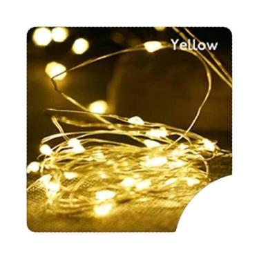 Imagem de Guirlanda De Luzes LED De Fio De Cobre Com Pilhas Para Decoração De Na