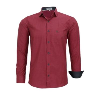 Imagem de Camisa Social Masculina Amil Manga Longa Comfort Com Bolso Elegante 17