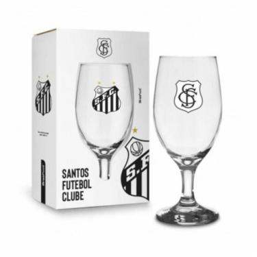 Imagem de Taça Copo De Cerveja Santos 330ml Oficial Presente Santos - brasfoot
