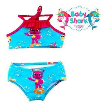 Imagem de Biquini Infantil Tubarão Moda Praia Verão Com Proteção Uv - ANJO DA MA