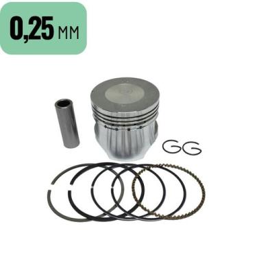 Imagem de Pistão Kit Completo Com Anéis Biz 100 Dream C 100 Sundown Web 100 - Sm