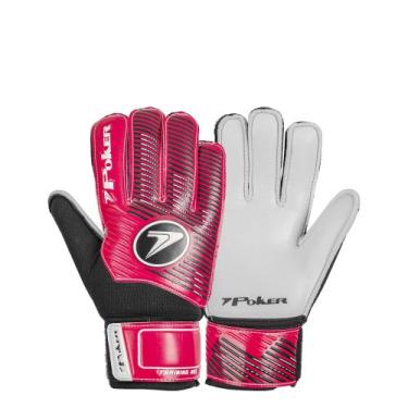 Imagem de Luva De Goleiro Training Futebol De Campo Neo Júnior Poker, Vermelho, 
