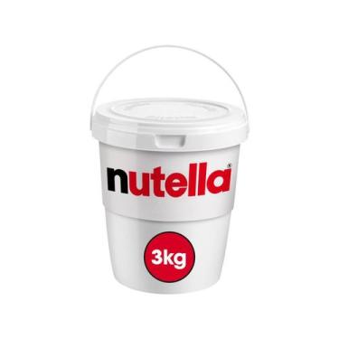 Imagem de NUTELLA 3kg CREME AVELÃ CACAU ORIGINAL PROFISSIONAL BALDE - Ferrero, 3