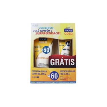 Imagem de Kit Protetor FPS 60 Solar Gold 200ml + Protetor Solar FPS 60 Facial So
