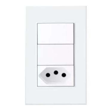 Imagem de Interruptor Inteligente Zemismart, 2 Botões, Tomada 10A, Zigbee 3.0, C