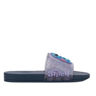 Imagem de Chinelo Infantil Slide Grendene 22994 Azul Lilás, 32/33