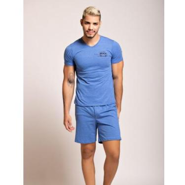 Imagem de Pijama masculino manga curta - ref: 203 - legamaluca, Azul