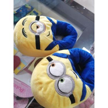 Imagem de Pantufa Minions 28/30 Puket, Amarelo com azul, 28/30