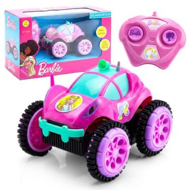 Imagem de Carrinho De Controle Remoto Barbie Glamour Flip Com 3 Funções Para Men