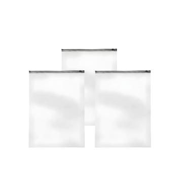 Imagem de Saco Zip Slider 20x20cm P/ Roupas Transparente Fosco 50 Un