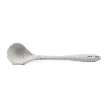 Imagem de Concha de Silicone Flex 28CM Resistente ao Calor Cabo Ergonômico para Cozinha Nude Brinox