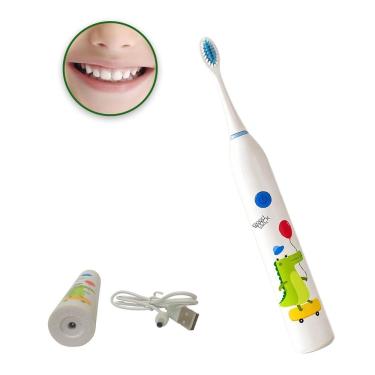 Imagem de Escova Dental Eletrica Recarregavel 6 Velocidades Gengiva Lingua Limpeza Oral Profunda Higiene Bucal Saude