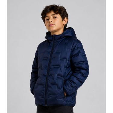 Imagem de Jaqueta Puffer Infantil Menino Com Capuz Sea Surf Azul