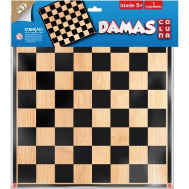 Imagem de Jogo de Tabuleiro Dama de Madeira NA Solapa - Coluna
