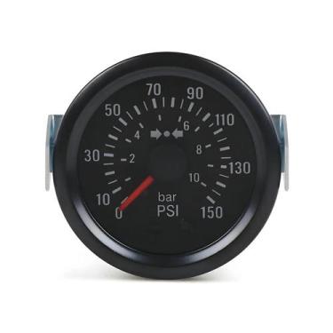 Imagem de Barômetro Mecânico Amarelo De 52mm, Medidor De Carro 12V, Sensor De Pr