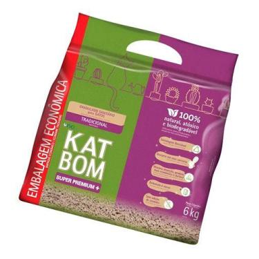 Imagem de Areia Higienica Katbom Gatos Granulado Tradicional 6kg - FVO alimentos