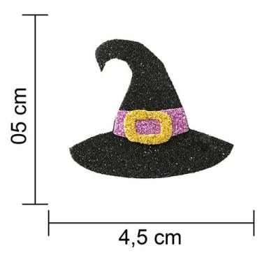 Imagem de Aplique Halloween Chapéu de Bruxa Dia das Bruxas EVA - PIFFER