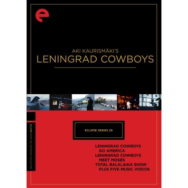 Imagem de Eclipse Series 29: Aki Kaurismäki’s Leningrad Cowboys (Leningrad Cowboys Go America/Leningrad Cowboys Meet Moses/Total Balalaika Show) (The Criterion Collection)