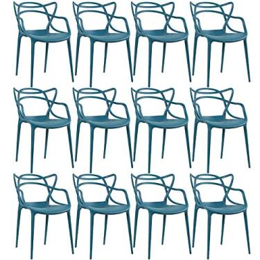 Imagem de Loft7, Kit 12 cadeiras Masters Allegra Turquesa
