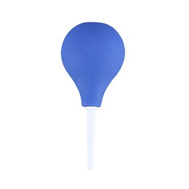 Imagem de Limpador de ânus em forma de bola de enema de limpeza de descarga vaginal para limpeza de ducha vaginal, kit aplicadores de enema para adultos 89 ml (azul)