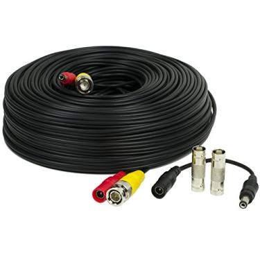Imagem de Amcrest 150 pés Pré-feitos ALL-IN-ONE Siamese BNC Vídeo e Poder Cabo de câmera de segurança CCTV com dois conectores femininos para câmera de 960h e HD-CVI e DVR (Scablehd150b)