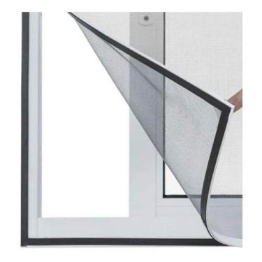 Imagem de Tela Cortina Mosquiteiro Dengue Magnetico Janela Facil Instalação Kit 5 Uni Proteçao Casa