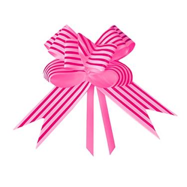 Imagem de 10 Laços Gravata Embalagem Presente Fita 30Mm Listras Vm