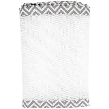 Imagem de Tela Respirável Para Berço Baby Deluxe Cinza Chevron