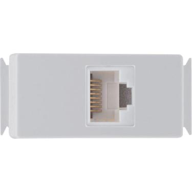 Imagem de Módulo para Tomada para Transmissão de Dados RJ45 cat. 6 Tramontina Aria Branco Tramontina